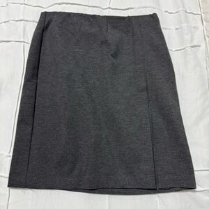 Express Charcoal A-Line Skirt with Slit and Elastic Waistband- Size S